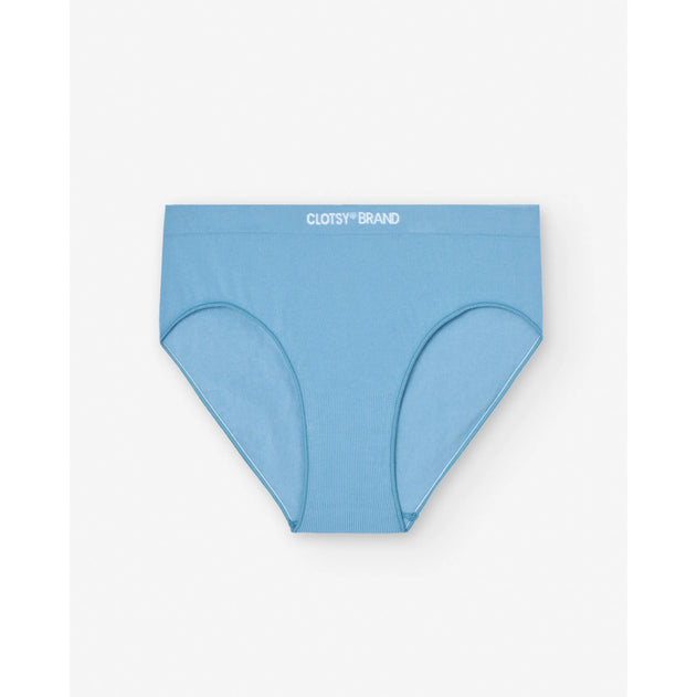 Semi High Rise Cotton Panties Blue