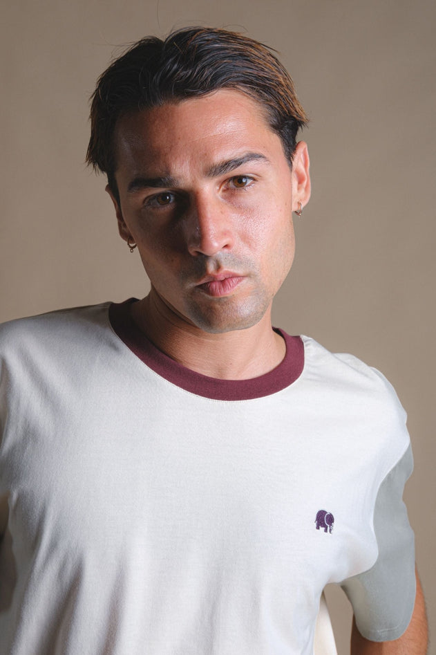 Color Block T-shirt Pale Glow/Iron Veil