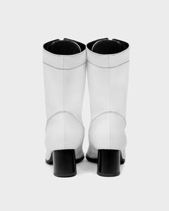 High Cactus Leather Boots White
