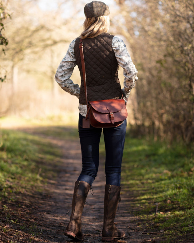 Princeton Leren Tas Donkerbruin
