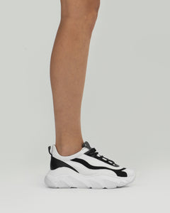 Women's Vegan Daddy Sneakers White/Black