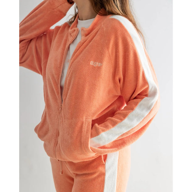 Ohne X Clotsy Unisex Track Jas Apricot