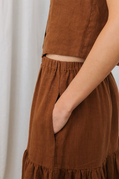 Lehman Skirt Umber Brown