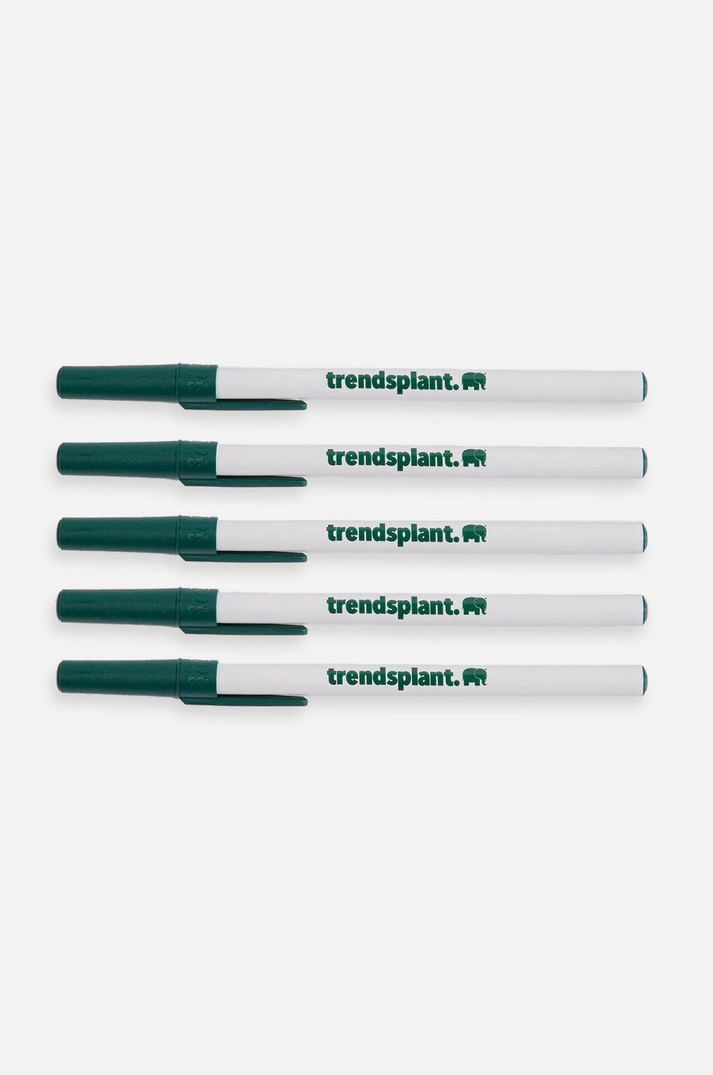 Logo Bic Eco Balpen 5 Pack Wit Trendsplant Green