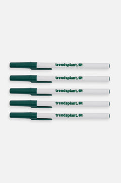 Logo Bic Eco Balpen 5 Pack Wit Trendsplant Green