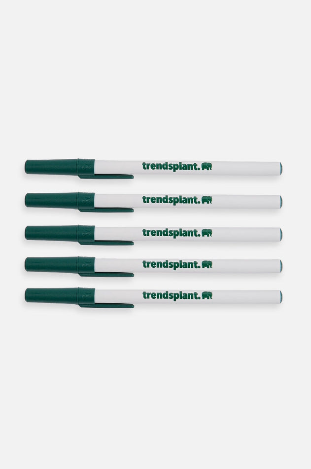 Logo Bic Eco Balpen 5 Pack Wit Trendsplant Green