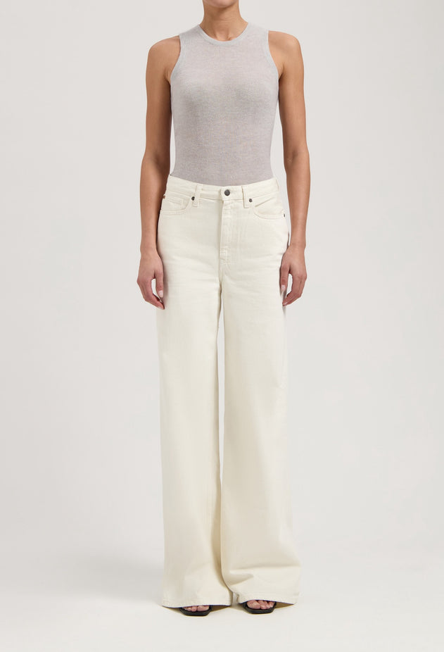 Sara High Loose Flow Jeans Natural