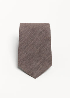 The 100% Linen Tie  Brown