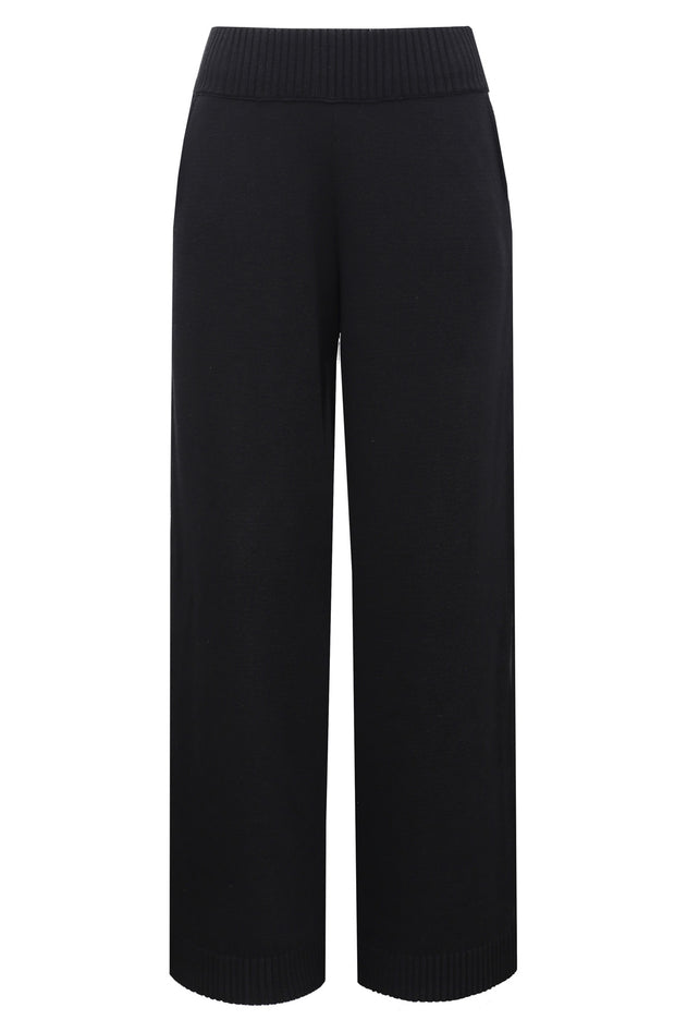 Amelié Knitted Trousers Black