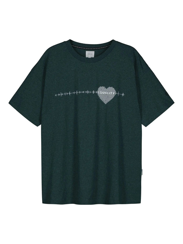 Kivi T-shirt Zeegroen