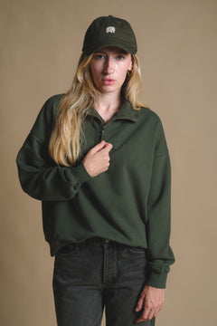 Zip Sweater Kombu Green