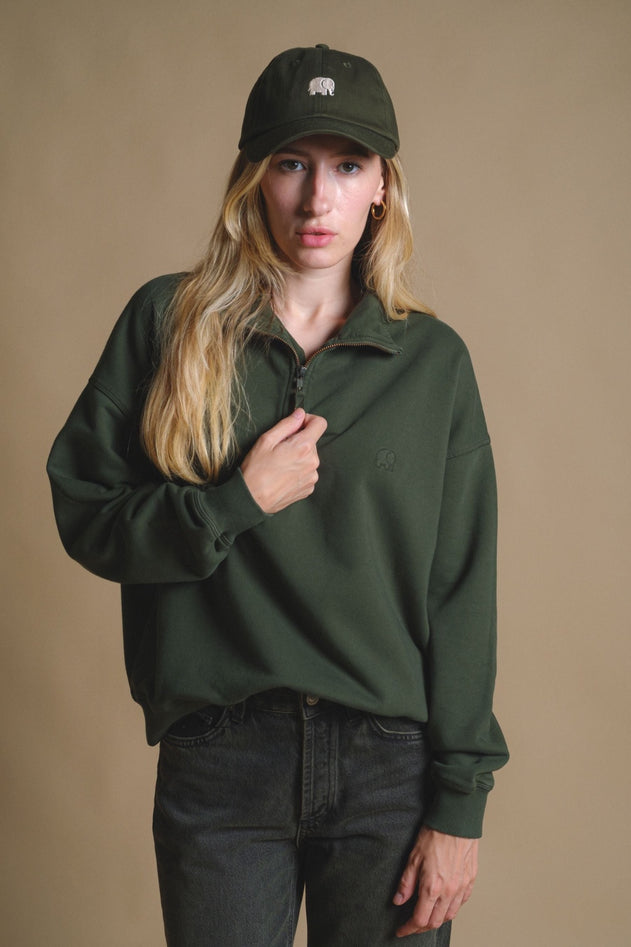 Zip Sweater Kombu Green
