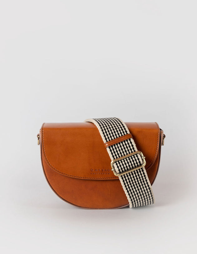 Ava Classic Leather Bag Cognac