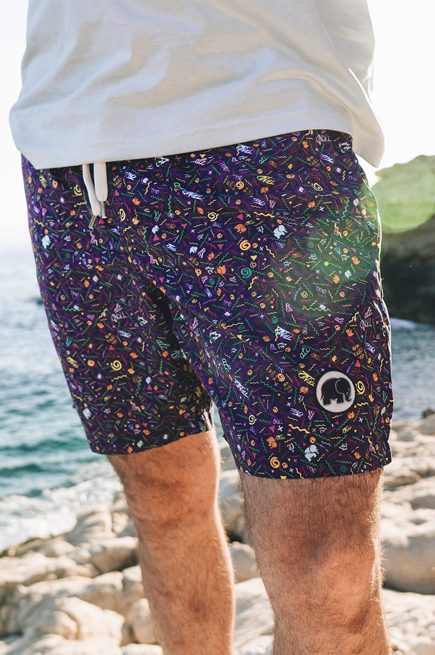 Heren Dogtown Zwemshort Paars