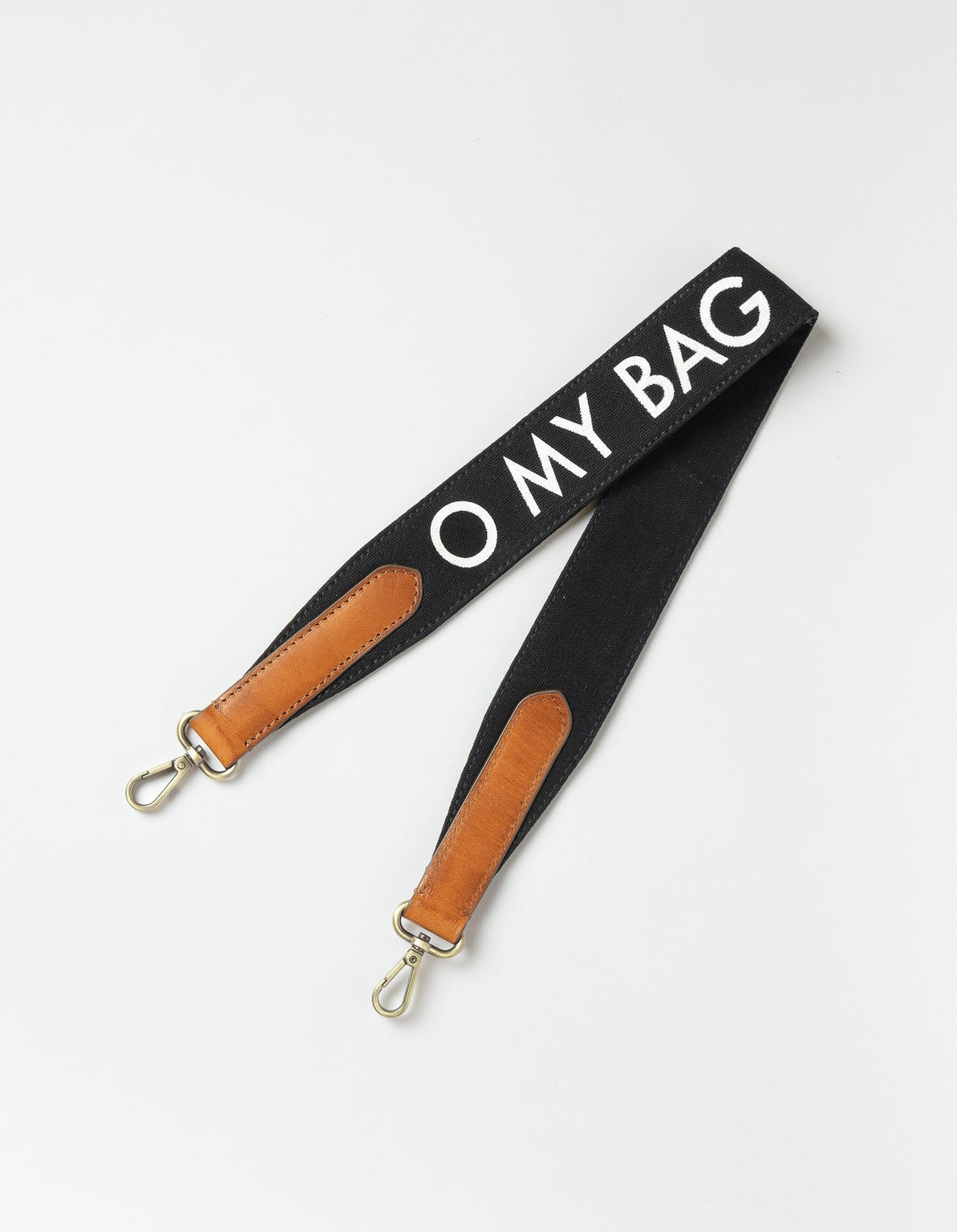 Shoulder Canvas Logo Tasriem Zwart & Cognac