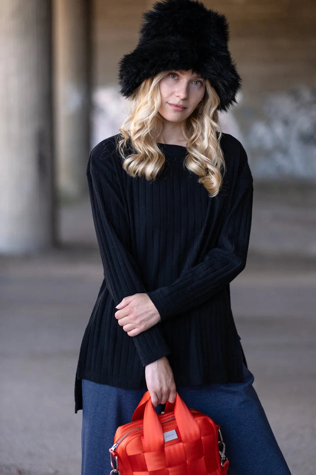 Olos Ribb Shirt Black