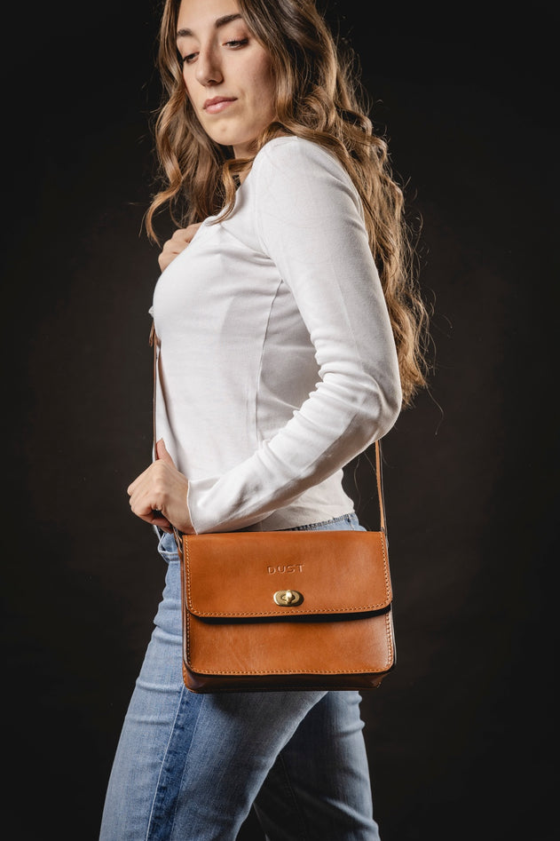 Santa Fe Leren Crossbodytas Bruin