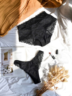 Lace Period Panties Mix 2-Pack Black