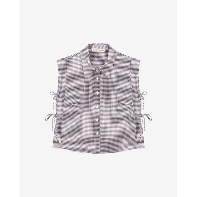 Sabia Top Black Gingham