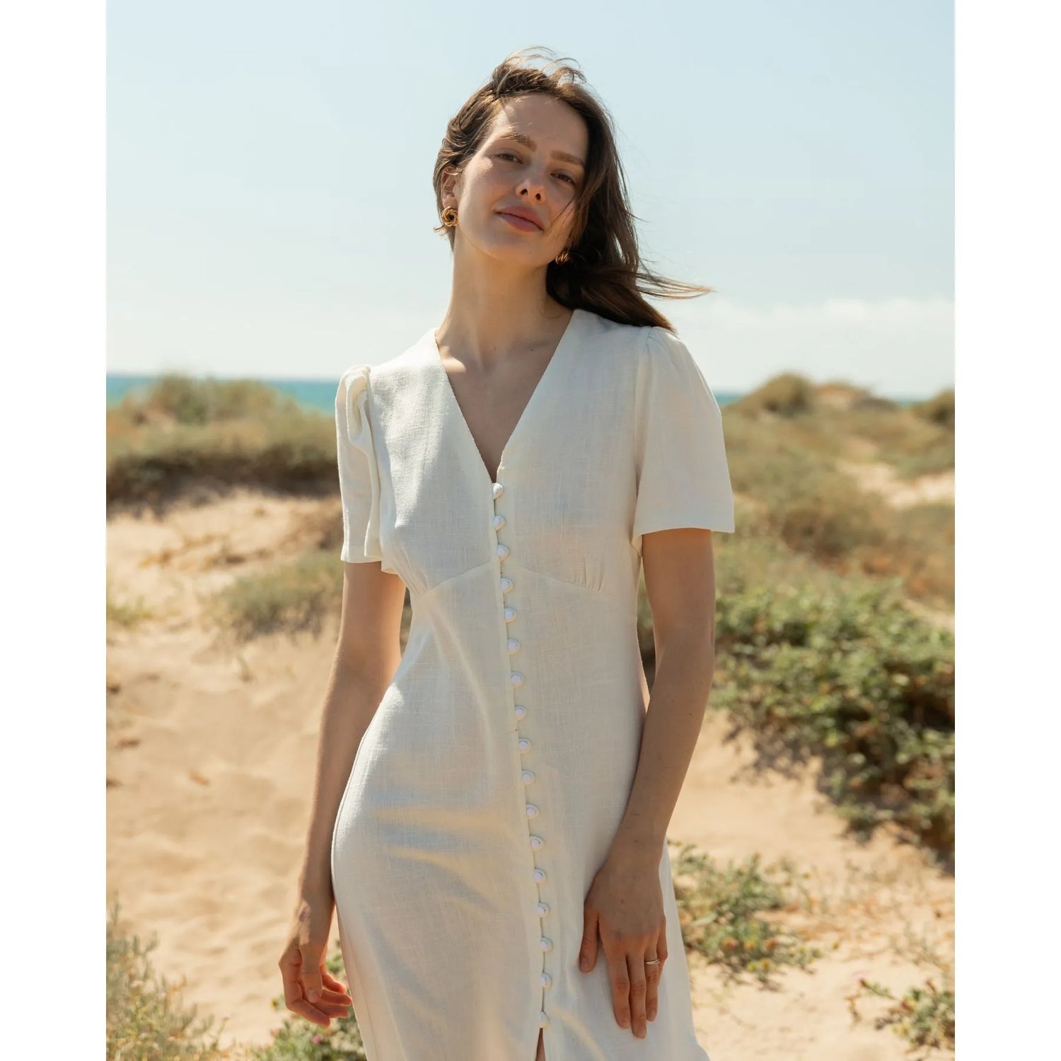 Macarella Dress White