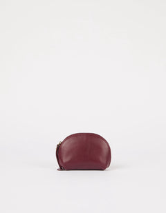 Make up Case Small Soft Grain Dark Cherry