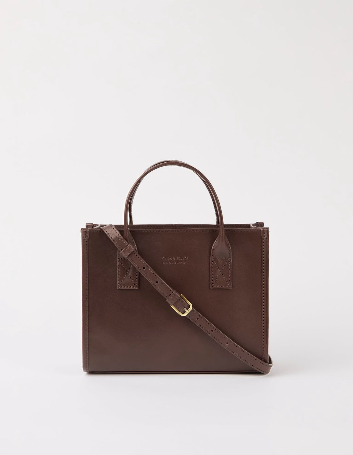 Jackie Tasriem Midi Leer Chocoladebruin