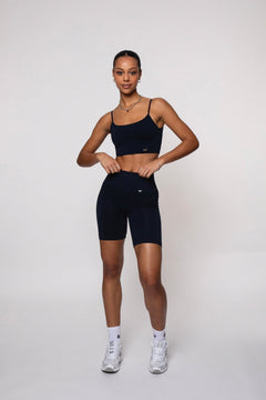 Bliss Push-Up Biker Shorts Navy