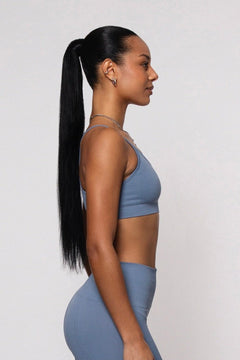Wave Sports Bra Steel Blue