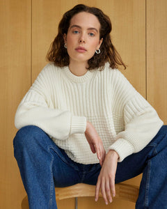 Delčia Cotton Sweater Off-White