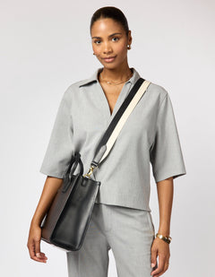 Striped Black & White / Tasriem Zwart
