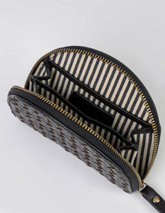 Laura Muntportemonnee Black Woven