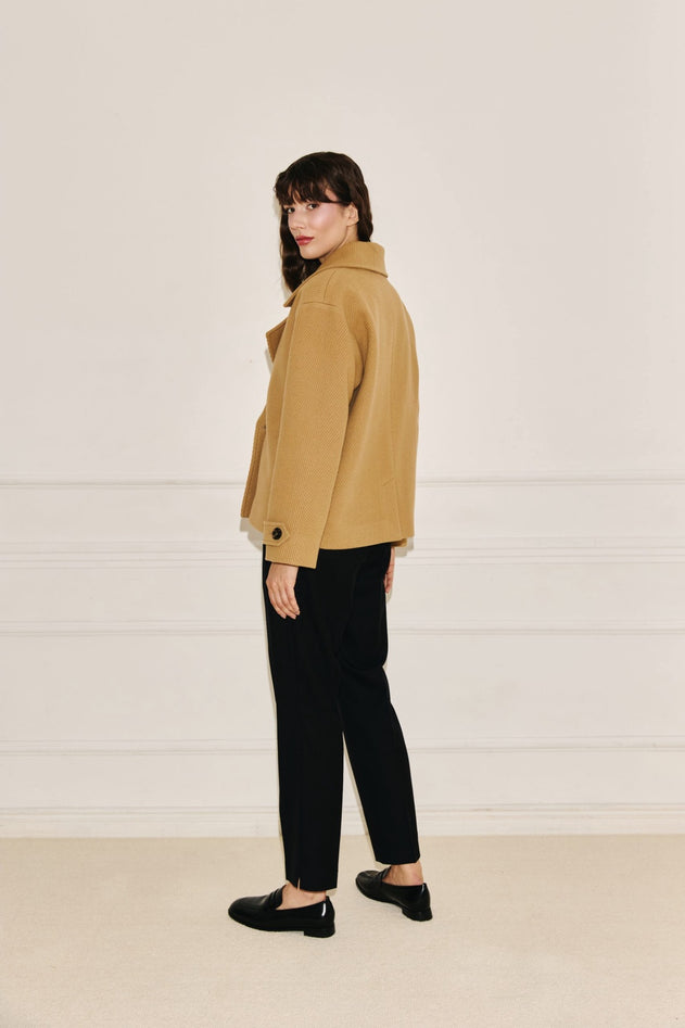 Enteliér Wollen Mantel Beige