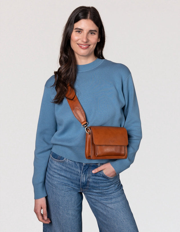 Harper Mini Tas Cognac