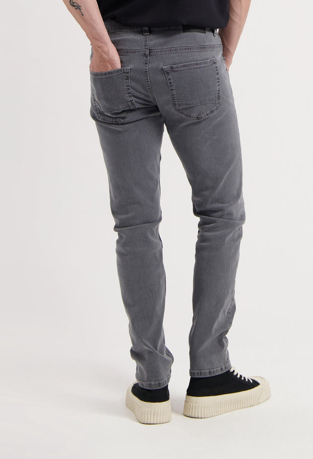Rick Mid Slim Jeans Lichtgrijs