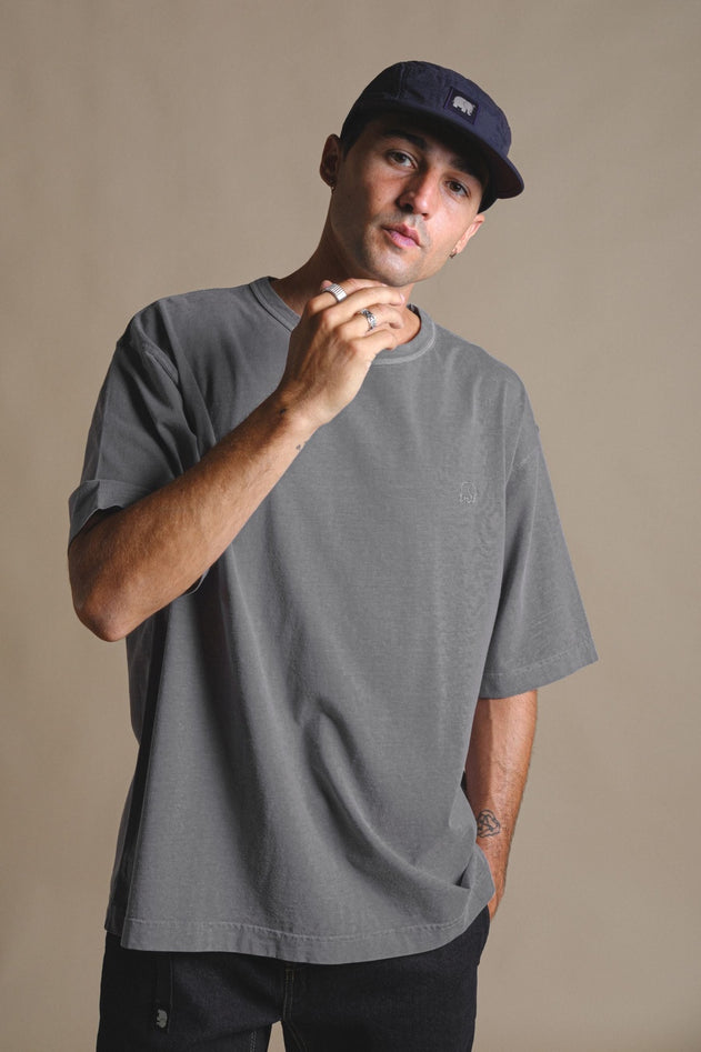 Heren T-shirt Pewter Grey