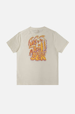 Life By The Sea Vii By P.bueno T-shirt Foam White