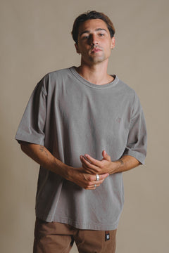 T-shirt Stone Gray Grijs