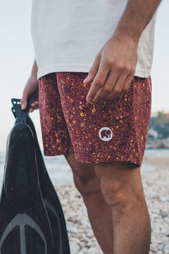 Heren Dogtown Zwemshort Rood
