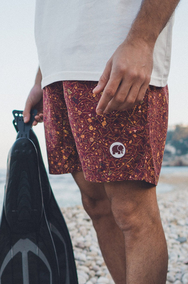Heren Dogtown Zwemshort Rood