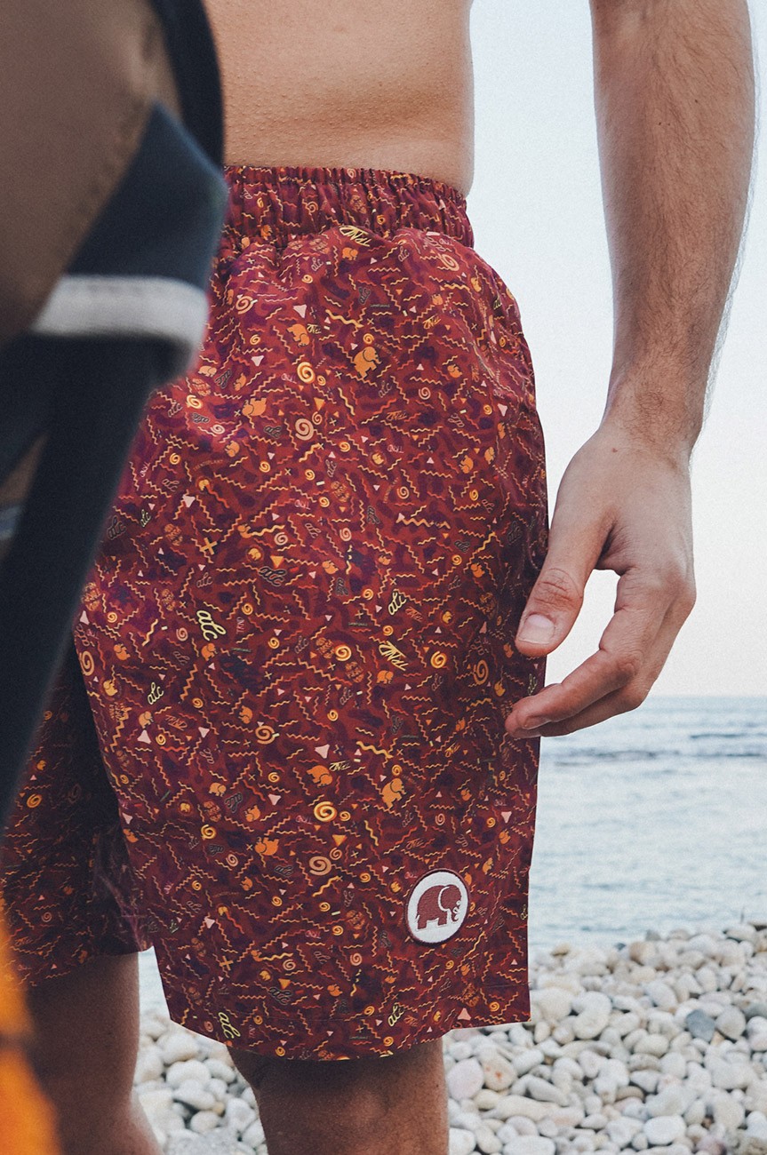 Heren Dogtown Zwemshort Rood