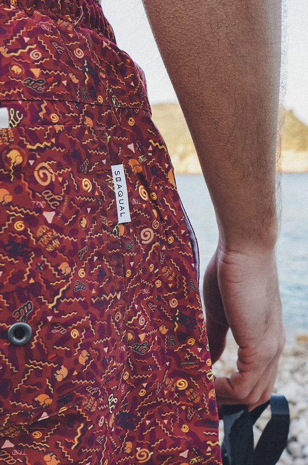 Heren Dogtown Zwemshort Rood