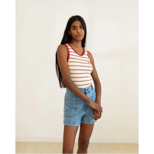 Bermuda Denim Short Aqua
