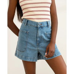 Bermuda Denim Short Aqua