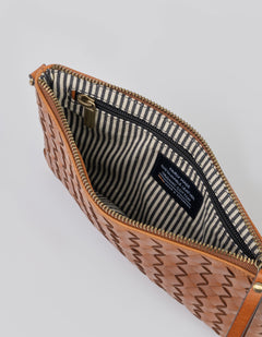 Lexi Tas Cognac Woven