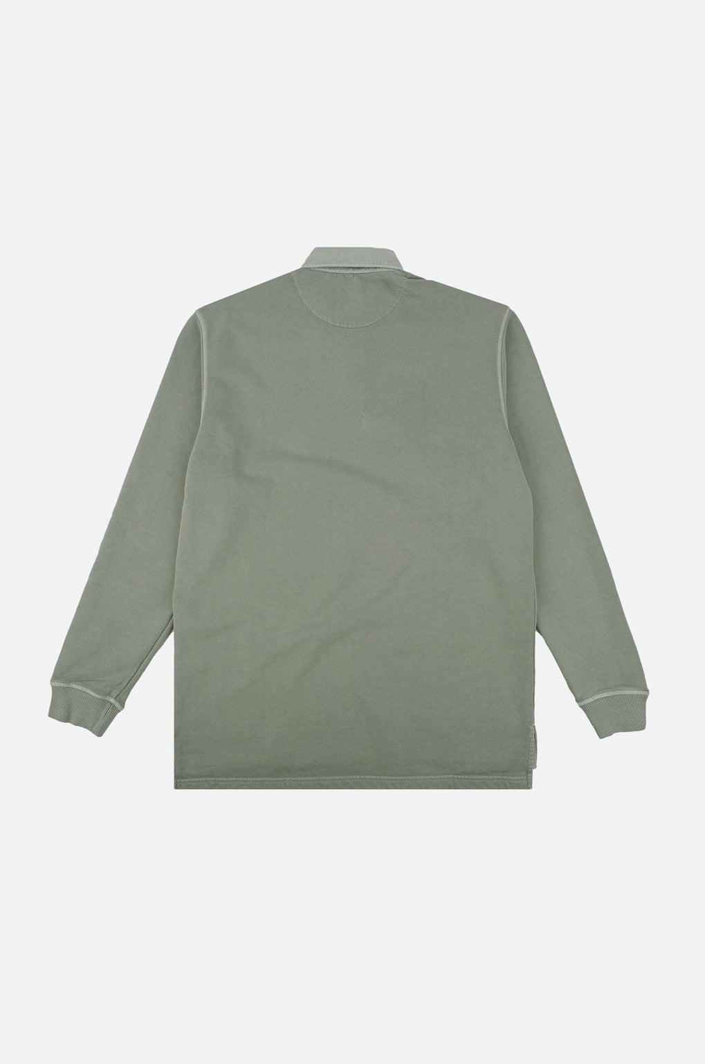 Carvalho Pigment Heavyweight Polo Sweater Silver Green