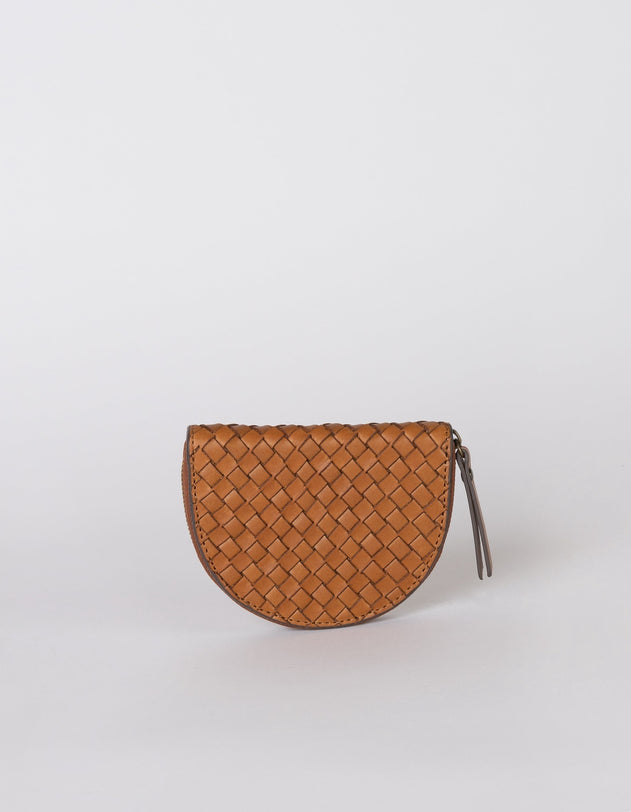 Laura Muntportemonnee Cognac Woven