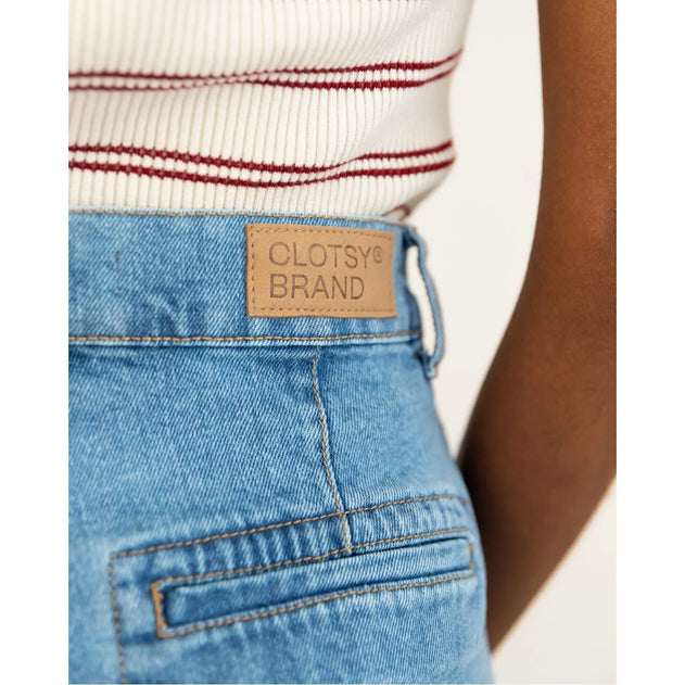 Bermuda Denim Short Aqua