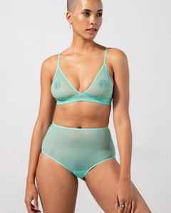 Mesh Highwaist Briefs Turquoise