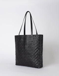 Georgia Black Woven Classic Leather