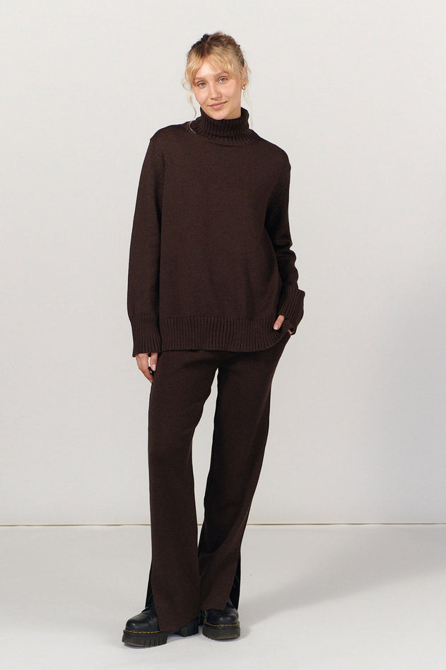 Salanida turtleneck sweater styled for everyday wear